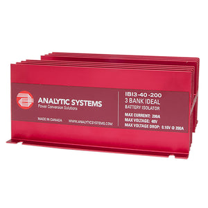 Analytic Systems 200A, 40V 3-Bank Ideal Battery Isolator [IBI3-40-200] - BuoyMart.com  Battery Isolators Analytic Systems