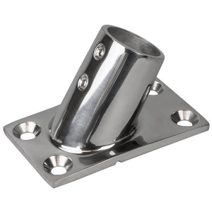 Sea-Dog Rail Base Fitting Rectangular Base 60 316 Stainless Steel - 1-7/8" x 3-1/4" - 1" OD [281601-1] - BuoyMart.com  Rail Fittings Sea-Dog
