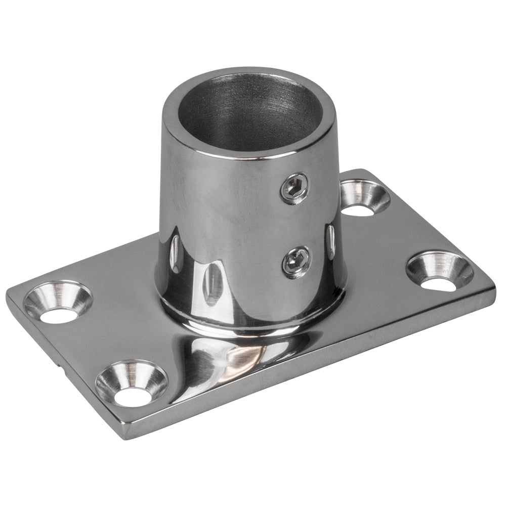 Sea-Dog Rail Base Fitting Rectangular Base 90 316 Stainless Steel - 1-7/8" x 3-3/16" - 1" OD [281901-1] - BuoyMart.com  Rail Fittings Sea-Dog