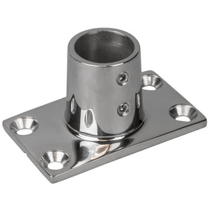 Sea-Dog Rail Base Fitting Rectangular Base 90 316 Stainless Steel - 1-7/8" x 3-3/16" - 1" OD [281901-1] - BuoyMart.com  Rail Fittings Sea-Dog