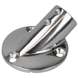 Sea-Dog Rail Base Fitting 2-3/4" Round Base 30 316 Stainless Steel - 1" OD [280301-1] - BuoyMart.com  Rail Fittings Sea-Dog