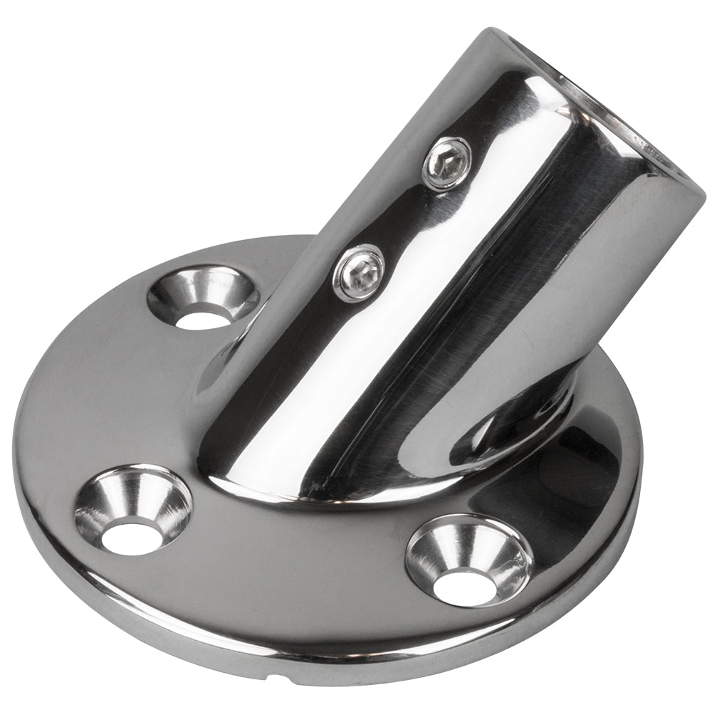 Sea-Dog Rail Base Fitting 2-3/4" Round Base 45 316 Stainless Steel - 1" OD [280451-1] - BuoyMart.com  Rail Fittings Sea-Dog