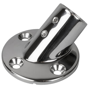 Sea-Dog Rail Base Fitting 2-3/4" Round Base 45 316 Stainless Steel - 1" OD [280451-1] - BuoyMart.com  Rail Fittings Sea-Dog