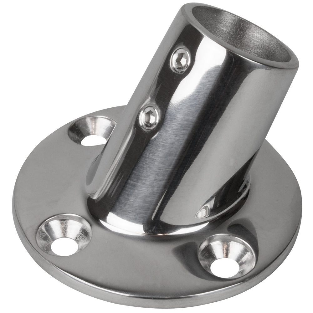 Sea-Dog Rail Base Fitting 2-3/4" Round Base 60 316 Stainless Steel - 1" OD [280601-1] - BuoyMart.com  Rail Fittings Sea-Dog