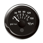 Veratron 52MM (2-1/16") ViewLine Oil Pressure Indicator 0 to 150 PSI - Black Dial  Round Bezel [A2C59514118] - BuoyMart.com  Gauges Veratron