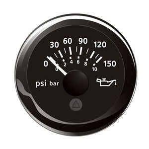 Veratron 52MM (2-1/16") ViewLine Oil Pressure Indicator 0 to 150 PSI - Black Dial  Round Bezel [A2C59514118] - BuoyMart.com  Gauges Veratron