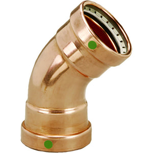 Viega ProPress 2-1/2" - 45 Copper Elbow - Double Press Connection - Smart Connect Technology [20653] - BuoyMart.com  Fittings Viega