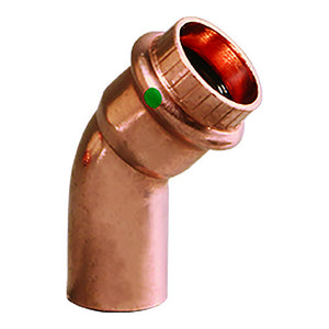 Viega ProPress 3/4" - 45 Copper Elbow - Street/Press Connection - Smart Connect Technology [77053] - BuoyMart.com  Fittings Viega