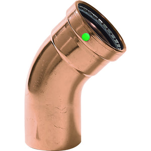 Viega ProPress - 2-1/2" - 45 Copper Elbow - Street/Press Connection - Smart Connect Technology [20668] - BuoyMart.com  Fittings Viega