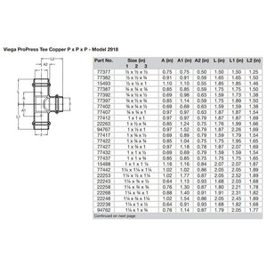Viega ProPress 1" Copper Tee - Triple Press Connection - Smart Connect Technology [77412] - BuoyMart.com  Fittings Viega