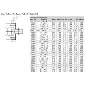 Viega ProPress 2" Copper Tee - Triple Press Connection - Smart Connect Technology [77477] - BuoyMart.com  Fittings Viega