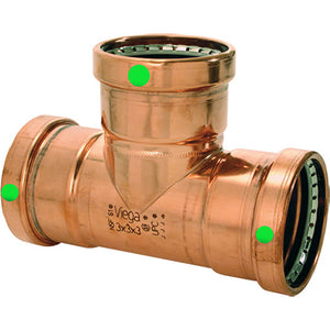 Viega ProPress 2-1/2" Copper Tee - Triple Press Connection - Smart Connect Technology [20683] - BuoyMart.com  Fittings Viega