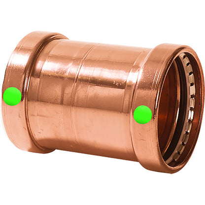 Viega ProPress 2-1/2" Copper Coupling w/o Stop - Double Press Connection - Smart Connect Technology [20743] - BuoyMart.com  Fittings Viega