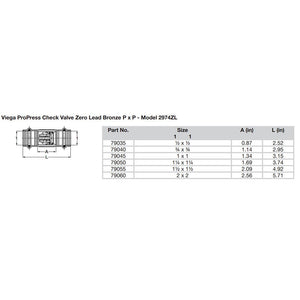 Viega ProPress 3/4" Zero Lead Check Valve - Double Press Connection - Smart Connect Technology [79040] - BuoyMart.com  Fittings Viega