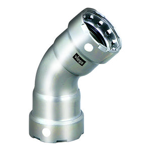 Viega MegaPress 1" 45 Stainless Steel 304 Elbow - Double Press Connection - Smart Connect Technology [95065] - BuoyMart.com  Fittings Viega