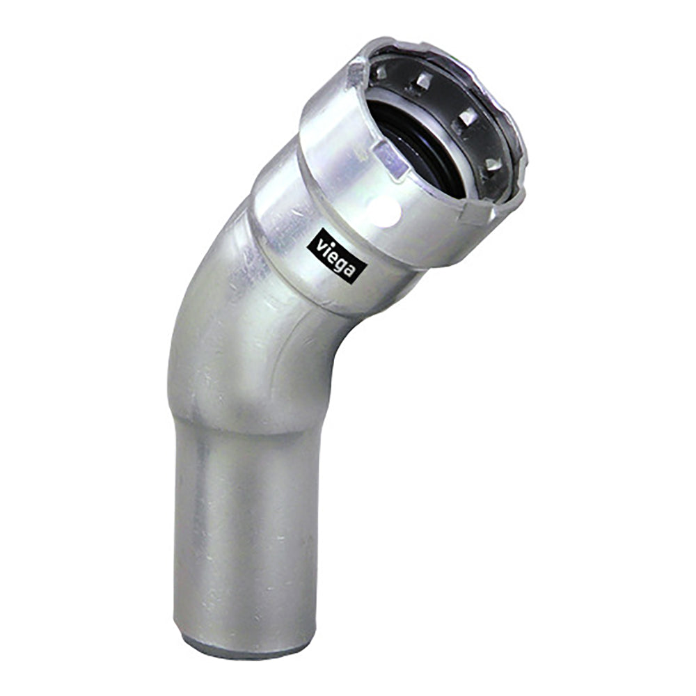 Viega MegaPress 1" 45 Stainless Steel 304 Elbow Street - Press Connection - Smart Connect Technology [95090] - BuoyMart.com  Fittings Viega