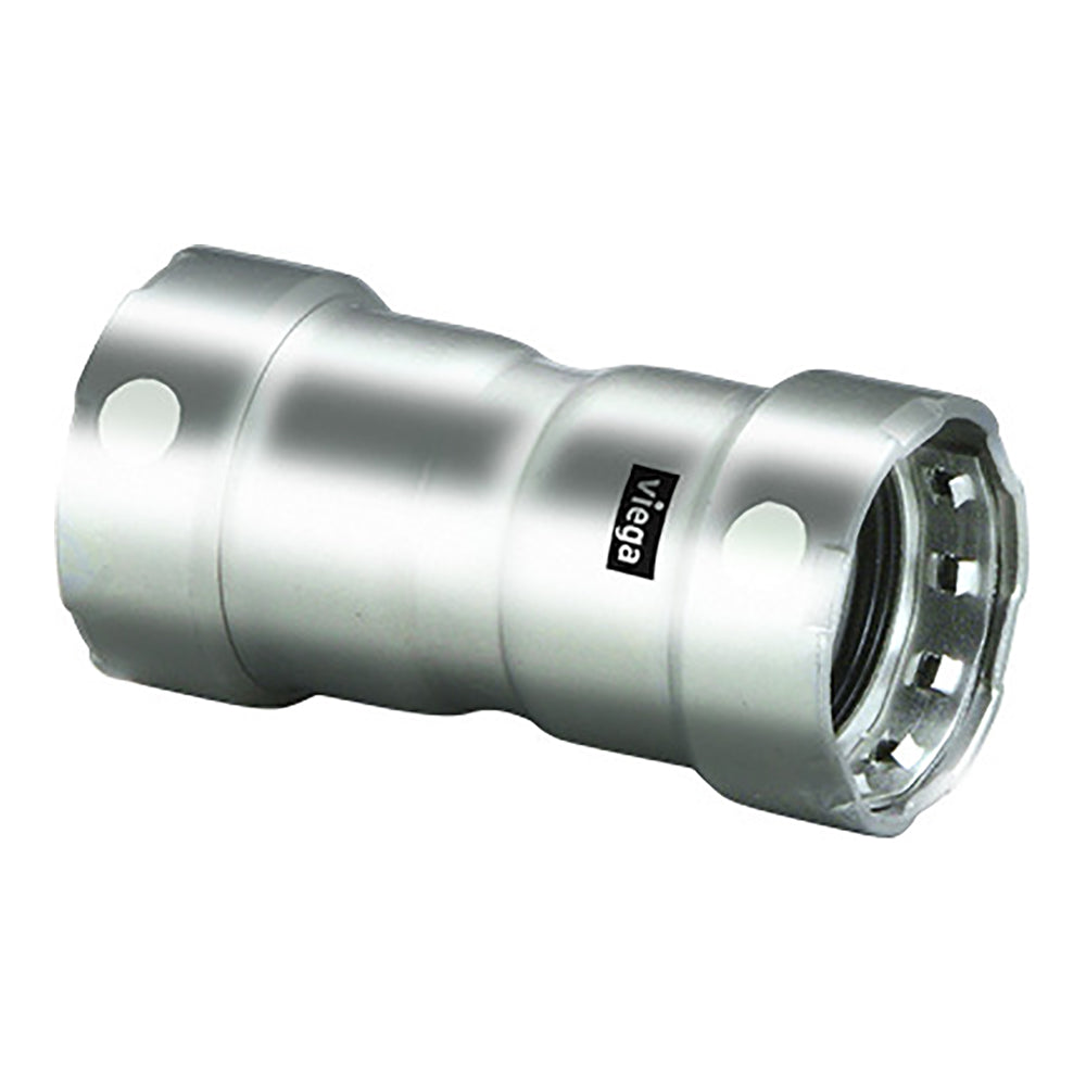 Viega MegaPress 1" Stainless Steel 304 Coupling w/Stop - Double Press Connection - Smart Connect Technology [95295] - BuoyMart.com  Fittings Viega