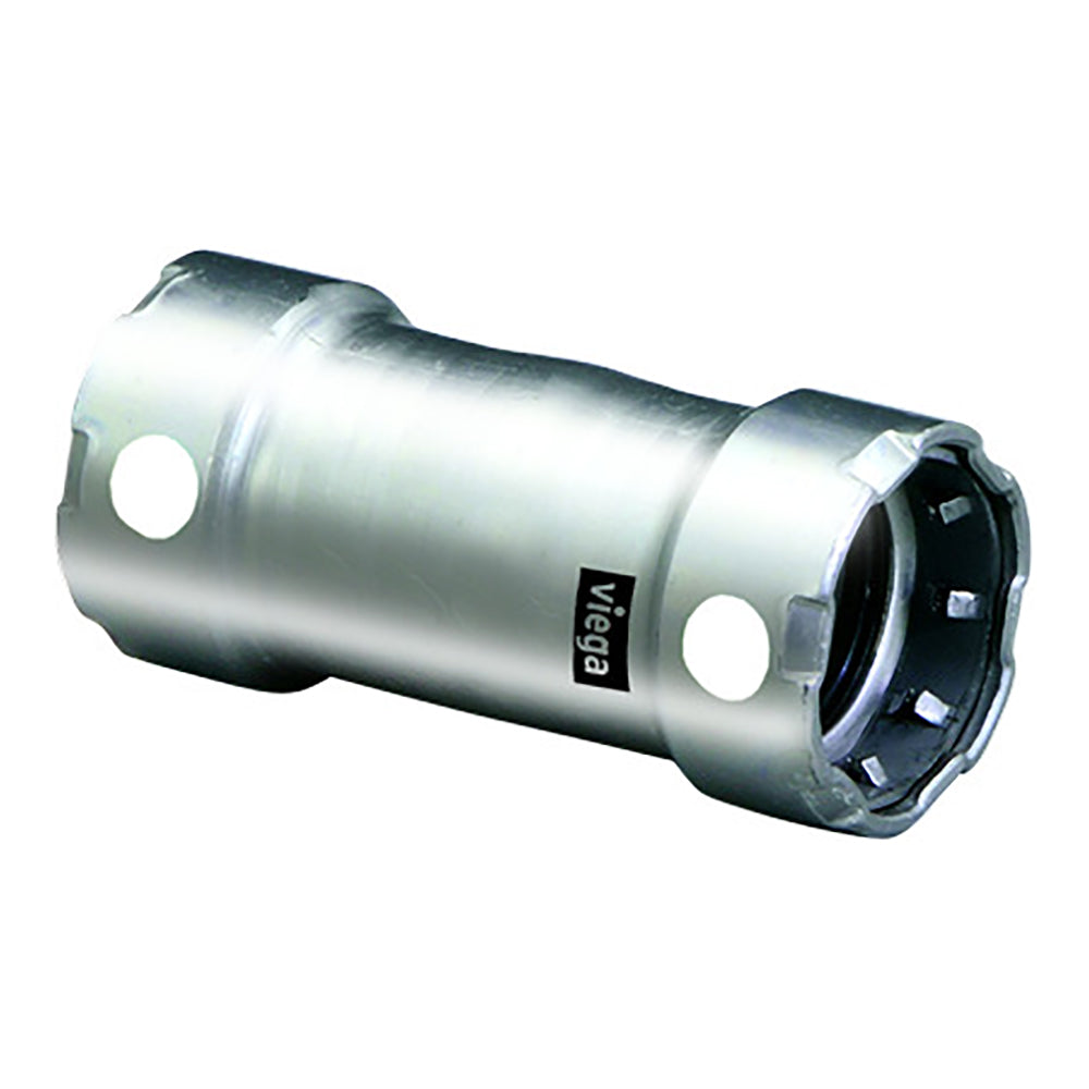 Viega MegaPress 1" Stainless Steel 304 Coupling w/o Stop - Double Press Connection - Smart Connect Technology [95320] - BuoyMart.com  Fittings Viega