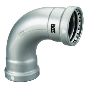 Viega MegaPress 3" 90 Carbon Steel Elbow w/FKM - Double Press Connection - Smart Connect Technology [26505] - BuoyMart.com  Fittings Viega