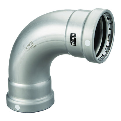 Viega MegaPress 3" 90 Carbon Steel Elbow w/FKM - Double Press Connection - Smart Connect Technology [26505] - BuoyMart.com  Fittings Viega