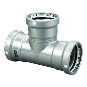 Viega MegaPress 2-1/2" Carbon Steel Tee w/FKM - Triple Press Connection - Smart Connect Technology [26560] - BuoyMart.com  Fittings Viega