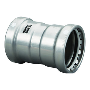 Viega MegaPress 2-1/2" Carbon Steel Coupling w/Stop w/FMK Double Press Connection - Smart Connect Technology [26670] - BuoyMart.com  Fittings Viega
