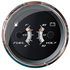 Faria Platinum 4" Multi-Function - Fuel Level  Voltmeter [22013] - BuoyMart.com  Gauges Faria Beede Instruments