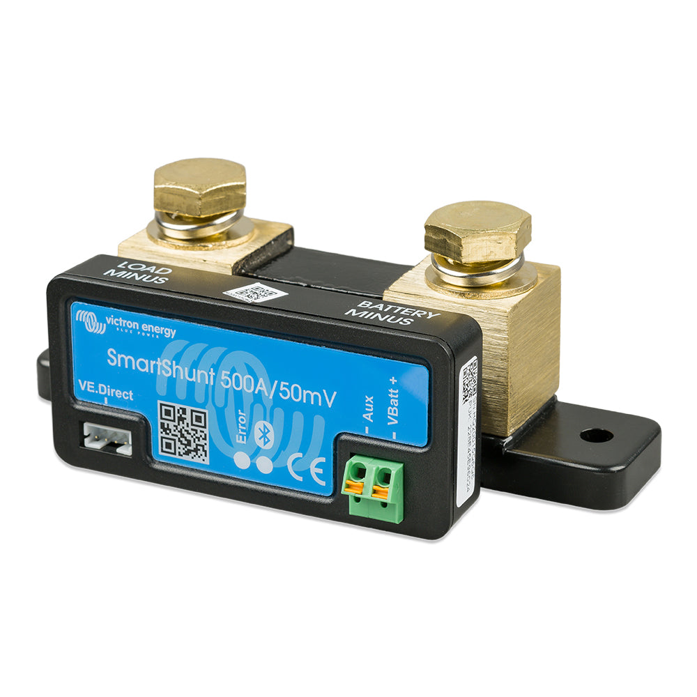 Victron SmartShunt 500AMP/50MV Bluetooth Smart Battery Shunt [SHU050150050] - BuoyMart.com  Meters & Monitoring Victron Energy