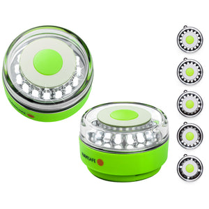 Navisafe Navilight All-White 5 Mode 360 Rescue 2NM w/Green Magnet Base [010-1] - BuoyMart.com  Navigation Lights Navisafe