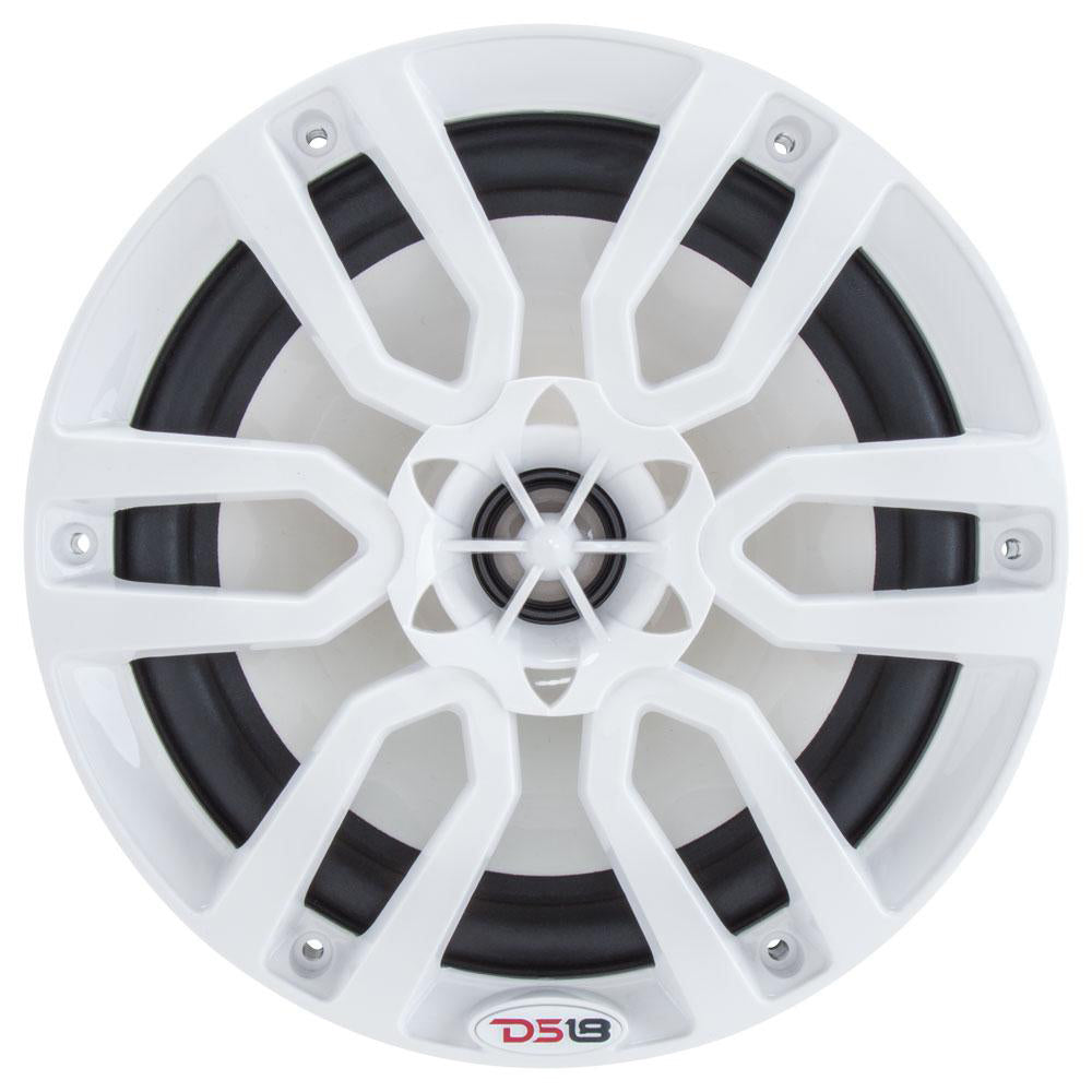 DS18 HYDRO 6.5" 2-Way Marine Speakers w/RGB LED Lights 300W - White [NXL-6] DS18