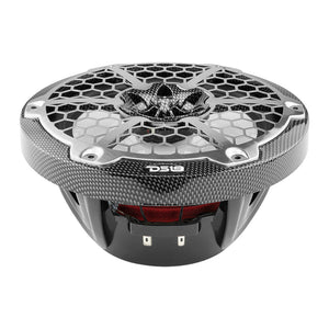DS18 HYDRO 8" 2-Way Marine Speakers w/RGB LED Lights - 125W RMS, 4-Ohm - Black Carbon Fiber [CF-8M] DS18