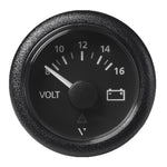 Veratron 52 MM (2-1/16") ViewLine Voltmeter - 8 to16V - Black Dial  Bezel [A2C59512545] - BuoyMart.com  Gauges Veratron
