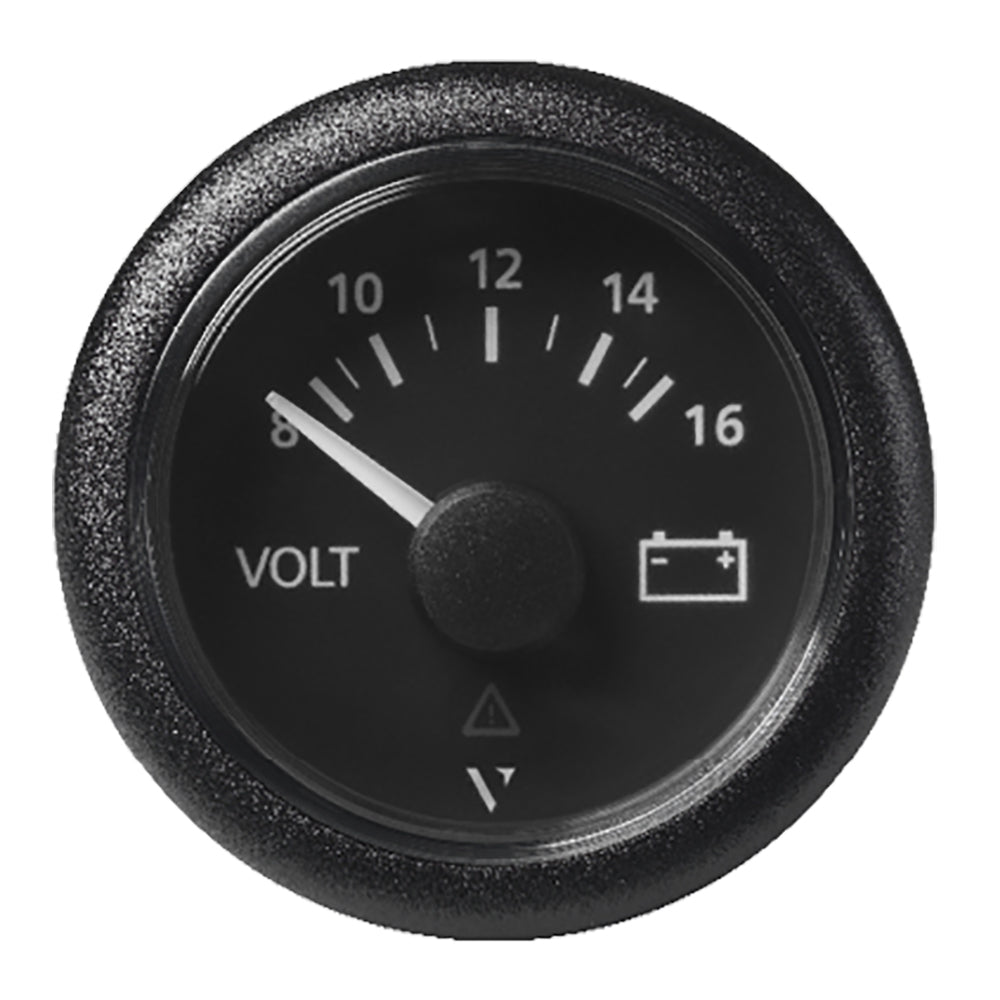 Veratron 52 MM (2-1/16") ViewLine Voltmeter - 8 to16V - Black Dial  Bezel [A2C59512545] - BuoyMart.com  Gauges Veratron