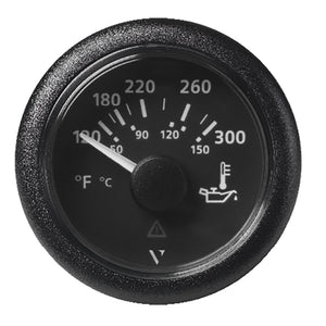 Veratron 52MM (2-1/16") ViewLine Oil Temperature Gauge 120-300F - Black Dial  Bezel [A2C59514165] - BuoyMart.com  Gauges Veratron