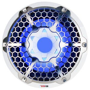 DS18 HYDRO 10" Subwoofer w/RGB Lights - 600W - White [NXL-10SUB] DS18