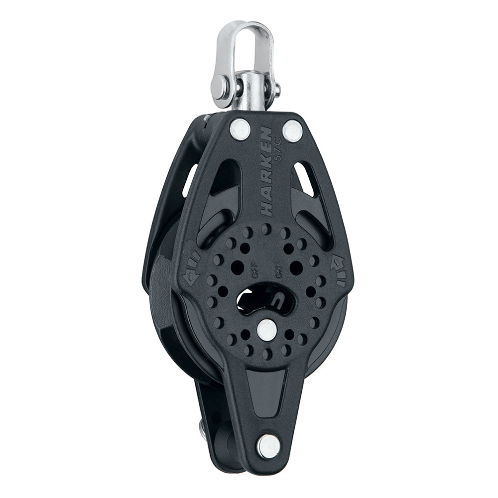 Harken 57mm Carbo Single Ratchet Block w/Swivel  Becket [2136] - BuoyMart.com  Blocks Harken