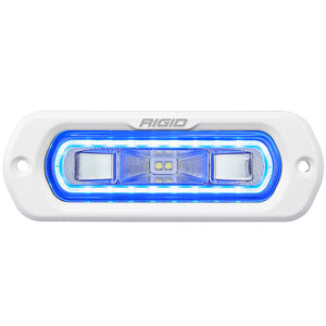 RIGID Industries SR-L Series Marine Spreader Light - White Flush Mount - White Light w/Blue Halo [51201] - BuoyMart.com  Flood/Spreader Lights RIGID Industries