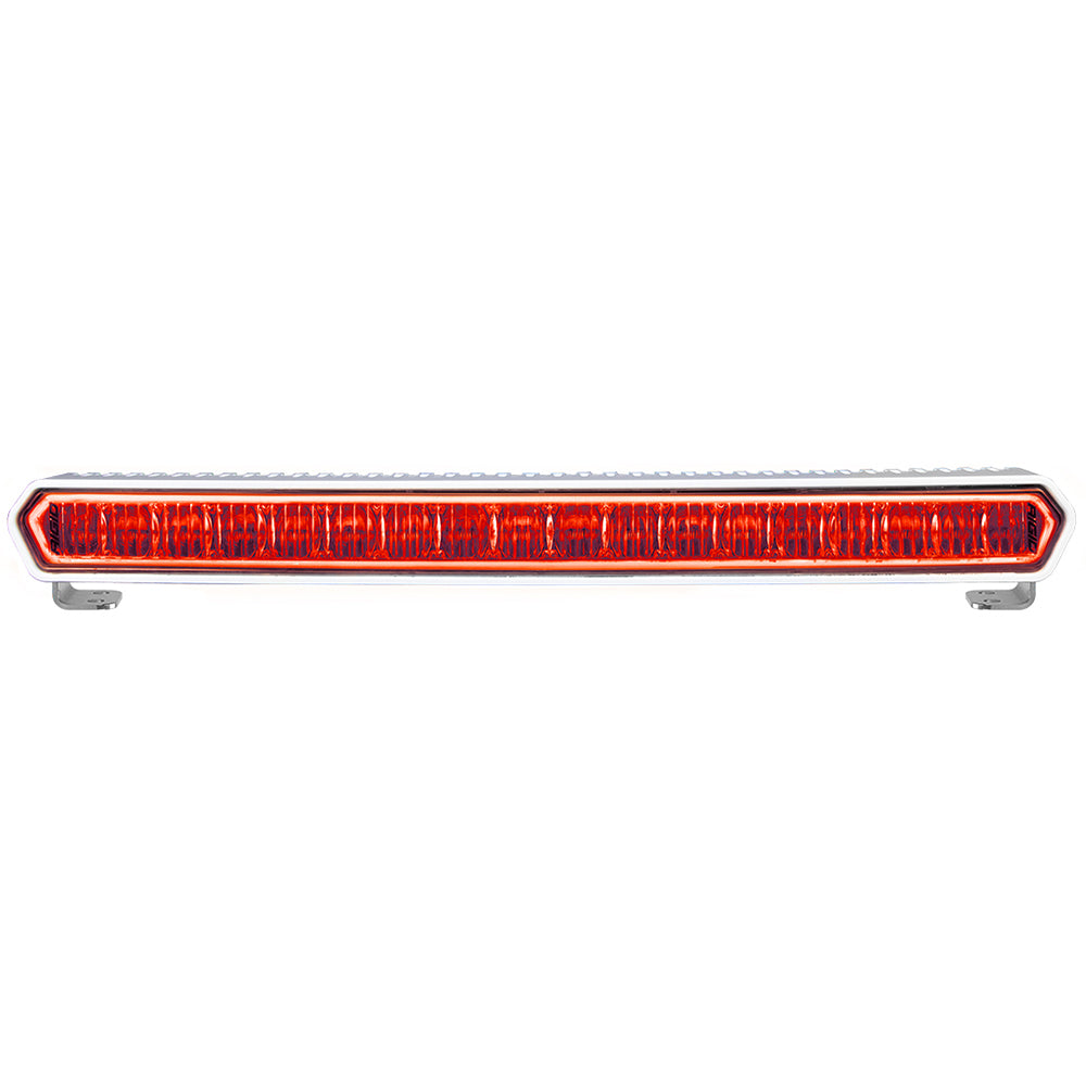 RIGID Industries SR-L Series Marine 20" White LED Lightbar - White Light w/Red Halo [62002] - BuoyMart.com  Light Bars RIGID Industries