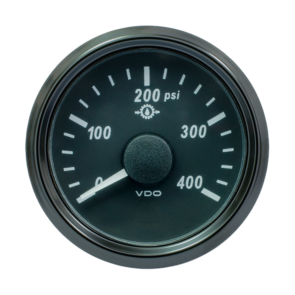 VDO SingleViu 52mm (2-1/16") Oil Pressure Gauge - 400 PSI - 0-180 Ohm [A2C3833500030] - BuoyMart.com  Gauges VDO