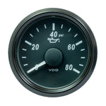 VDO SingleViu 52mm (2-1/16") Oil Pressure Gauge - 80 PSI - 0-180 Ohm [A2C3833190030] - BuoyMart.com  Gauges VDO