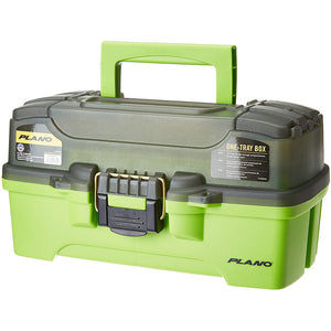 Plano 1-Tray Tackle Box w/Dual Top Access - Smoke  Bright Green [PLAMT6211] - BuoyMart.com  Tackle Storage Plano