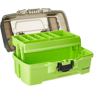 Plano 1-Tray Tackle Box w/Dual Top Access - Smoke  Bright Green [PLAMT6211] - BuoyMart.com  Tackle Storage Plano