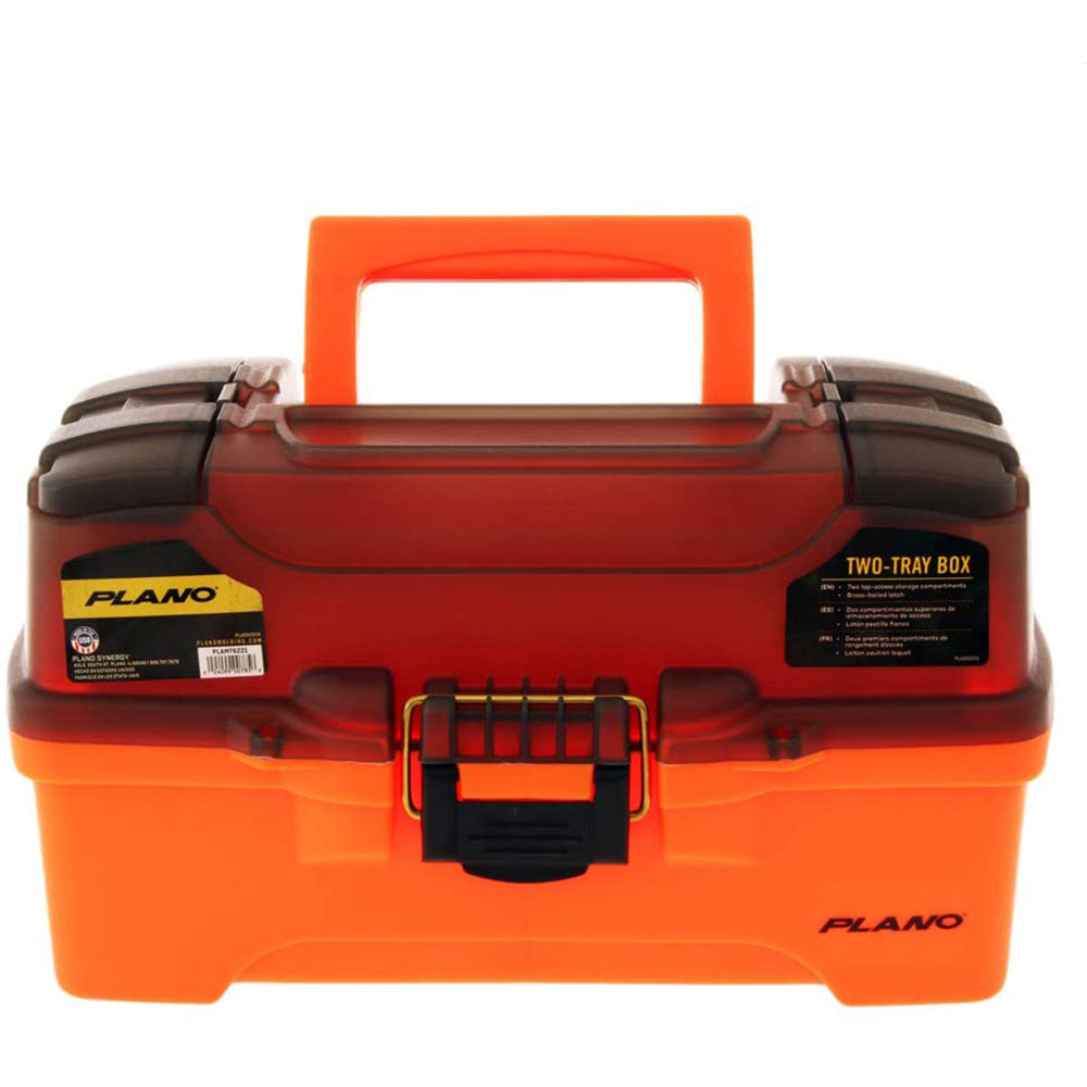 Plano 2-Tray Tackle Box w/Dual Top Access - Smoke  Bright Orange [PLAMT6221] - BuoyMart.com  Tackle Storage Plano