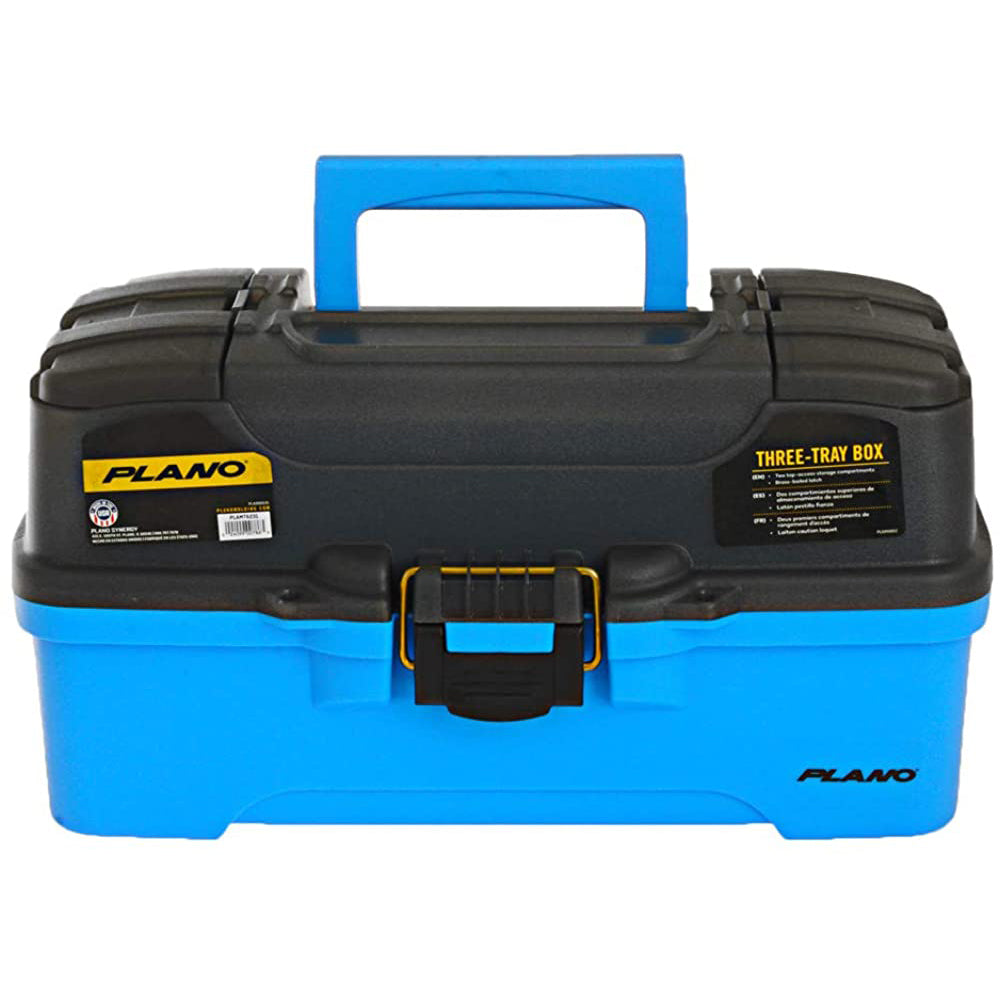 Plano 3-Tray Tackle Box w/Dual Top Access - Smoke  Bright Blue [PLAMT6231] - BuoyMart.com  Tackle Storage Plano