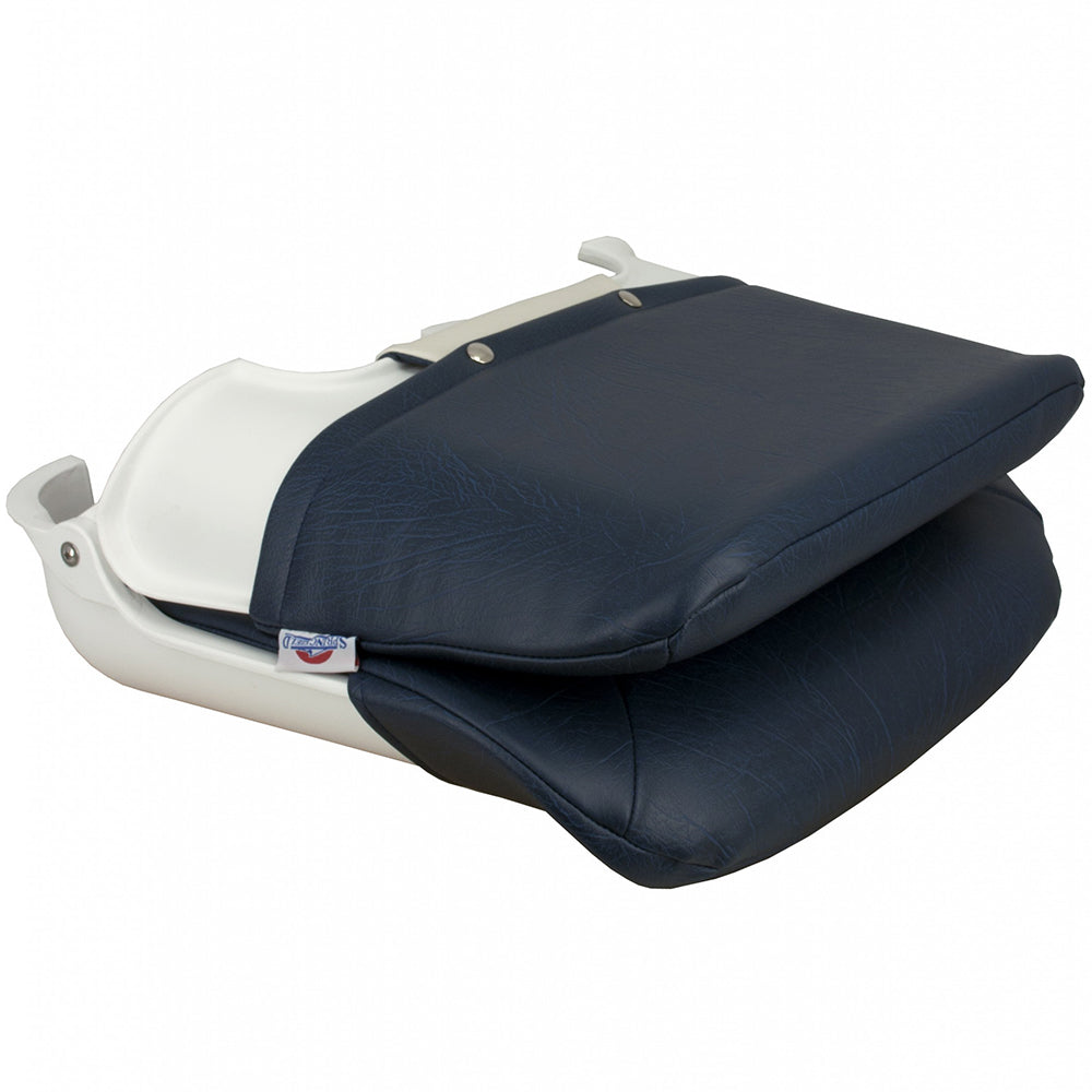 Springfield Skipper Standard Seat Fold Down - White/Blue [1061016] - BuoyMart.com  Seating Springfield Marine