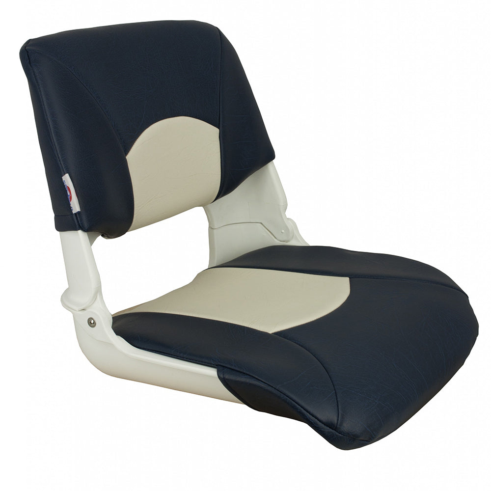 Springfield Skipper Standard Seat Fold Down - White/Blue [1061016] - BuoyMart.com  Seating Springfield Marine