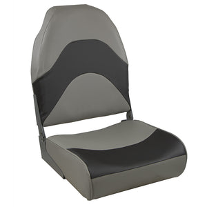 Springfield Premium Wave Folding Seat - Grey w/Meteor Stripe [1062034] - BuoyMart.com  Seating Springfield Marine