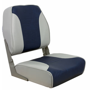 Springfield Economy Multi-Color Folding Seat - Grey/Blue [1040651] - BuoyMart.com  Seating Springfield Marine