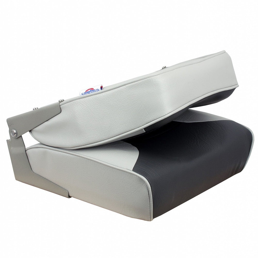 Springfield Economy Multi-Color Folding Seat - Grey/Charcoal [1040653] - BuoyMart.com  Seating Springfield Marine
