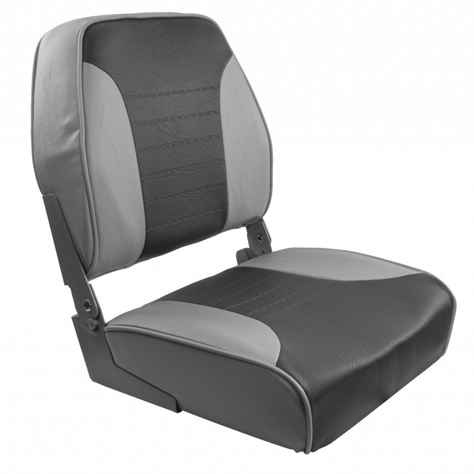 Springfield Economy Multi-Color Folding Seat - Grey/Charcoal [1040653] - BuoyMart.com  Seating Springfield Marine